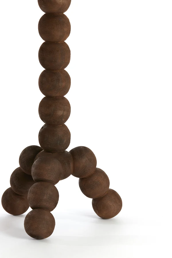 Side table 35x54 cm VEGLIO wood matt dark brown