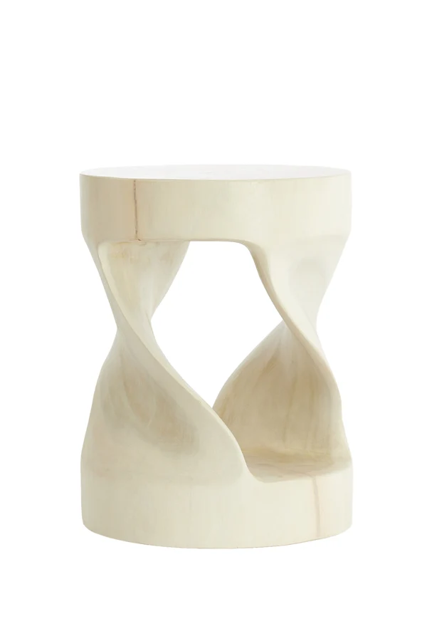 Side table 35x45 cm LOVAGO wood light natural