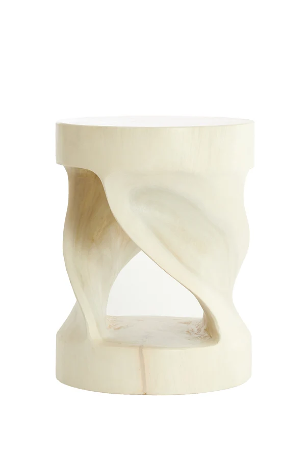 Side table 35x45 cm LOVAGO wood light natural