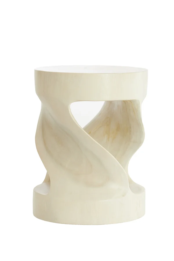 Side table 35x45 cm LOVAGO wood light natural