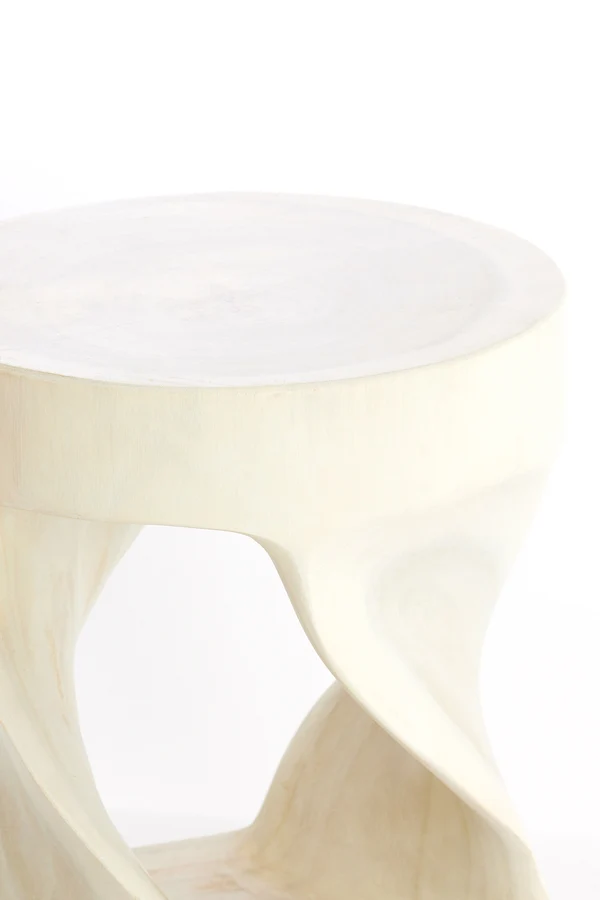 Side table 35x45 cm LOVAGO wood light natural