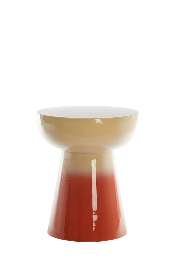 Side table 35x40,5 cm ROVINI cream+dark orange