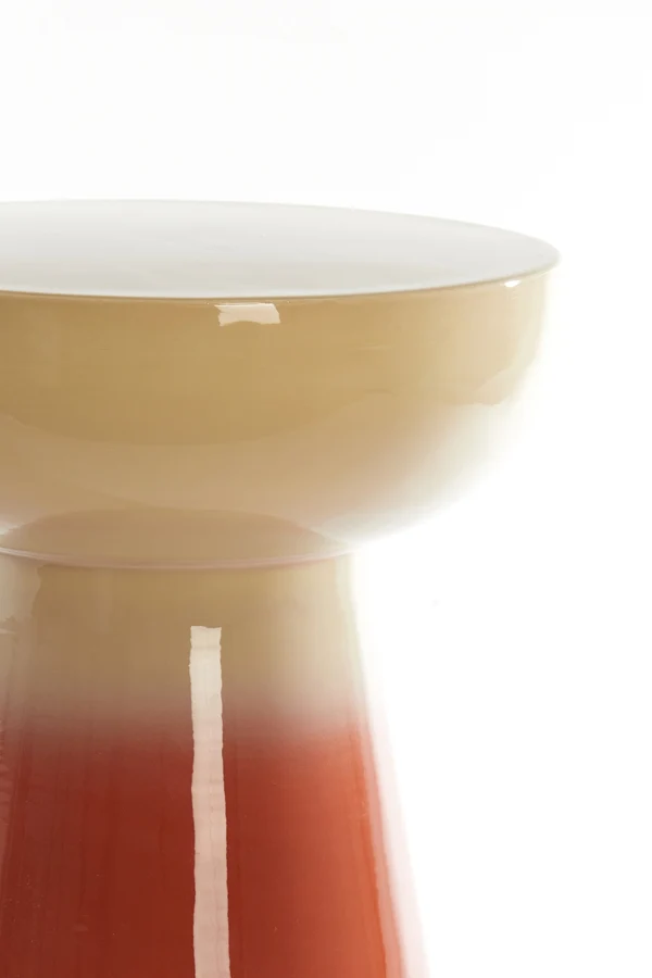 Side table 35x40,5 cm ROVINI cream+dark orange