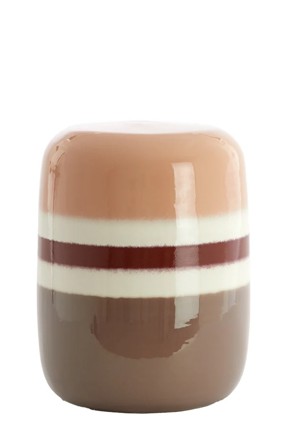 Side table 34x46,5 cm FRANCA ceramics peach-terra