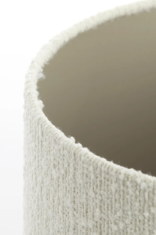 Shade cylinder 30-30-21 cm BOLERO white
