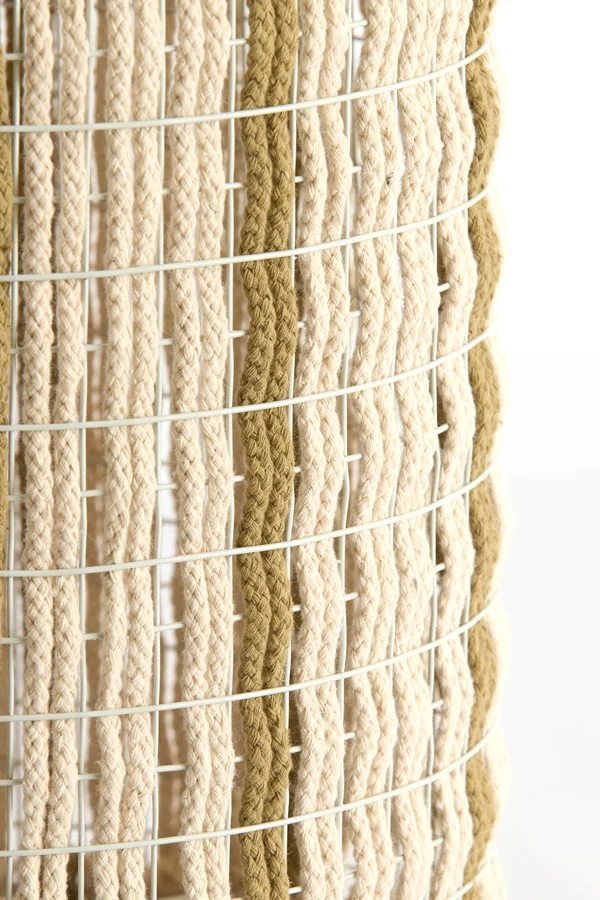 Shade cylinder 26-26-36,5 cm SIMBELIN cream+olive green