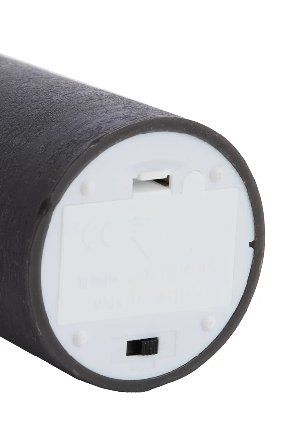 Pillar candle LED 7,5x12,5 cm LUMAIRE black