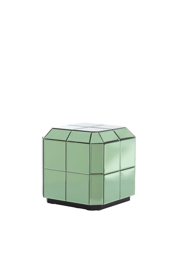 Pillar 40x40x40 cm LUCIANO green