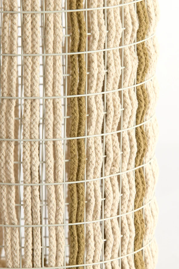 Shade cylinder 21-21-31,5 cm SIMBELIN cream+olive green