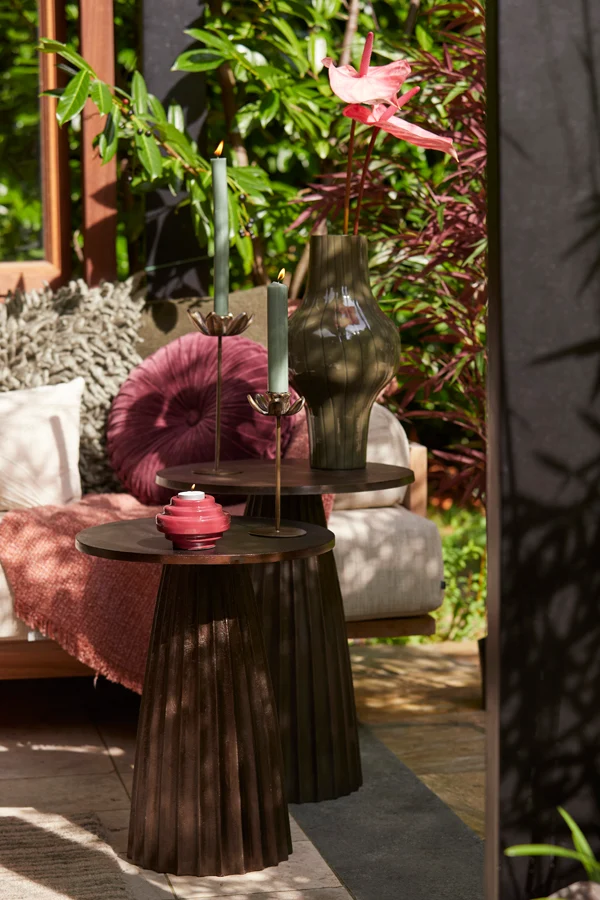 Side table 40x51 cm VEGLIA matt dark brown