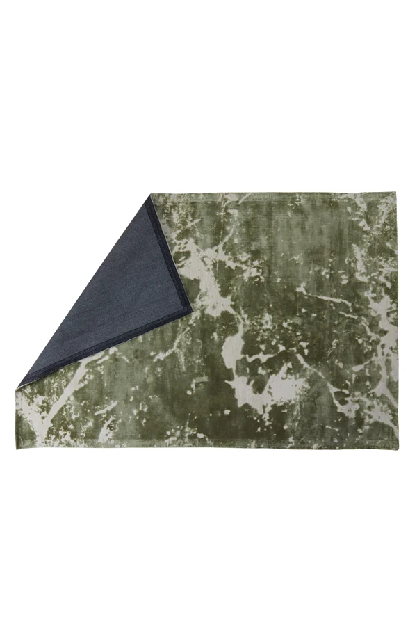 Rug 300x200 cm SJORS olive green+light grey
