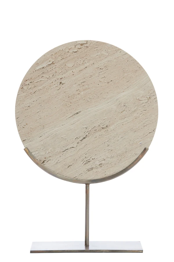 Ornament on base 35x10x51,5 cm MORENO sand travertine