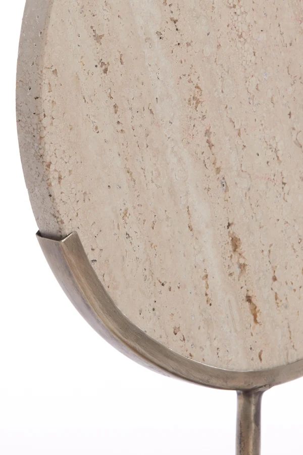 Ornament on base 35x10x51,5 cm MORENO sand travertine