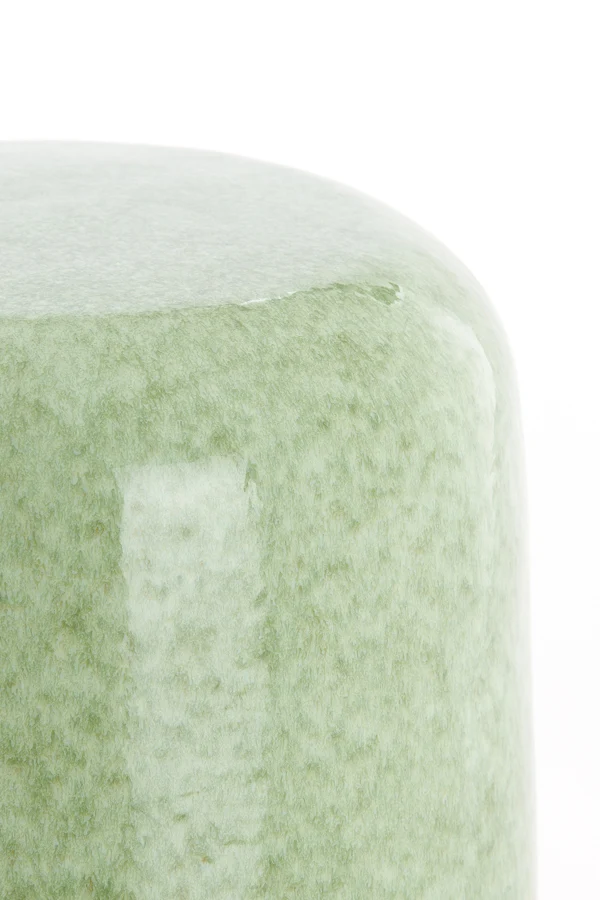 Side table 34x46,5 cm FRANCA ceramics mint green-green
