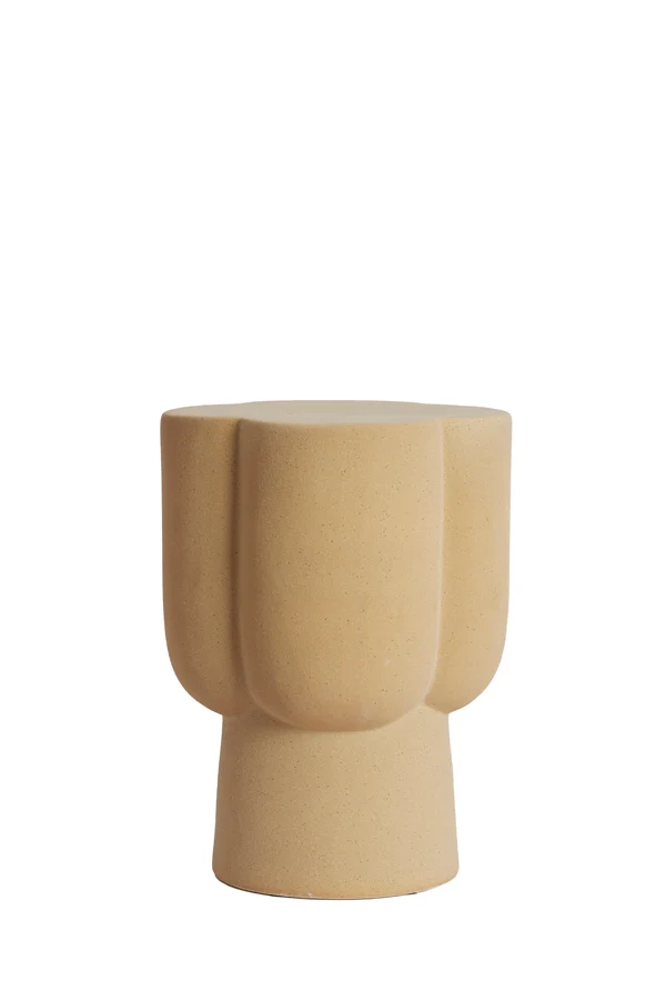 Side table 34,5x45 cm JUNTO ceramics matt sand