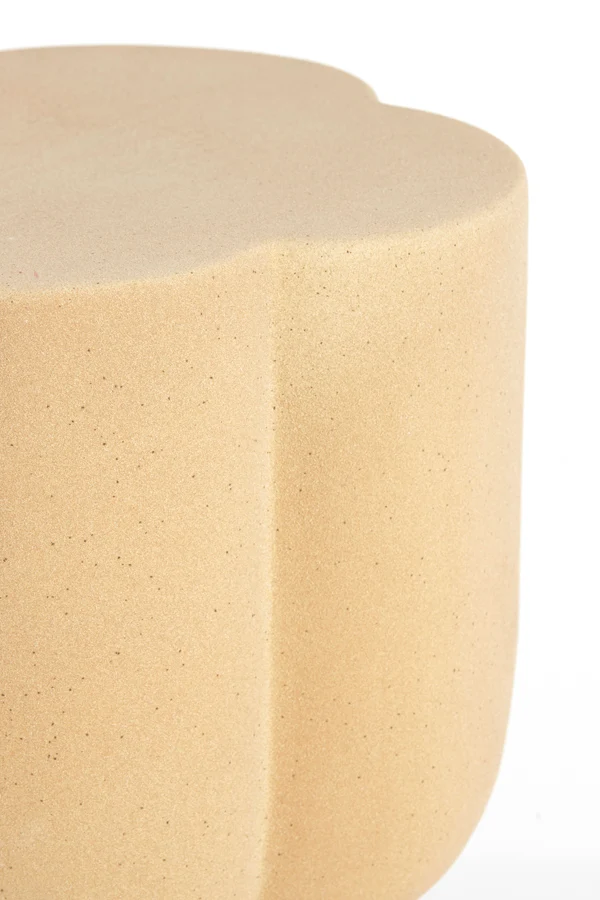 Side table 34,5x45 cm JUNTO ceramics matt sand