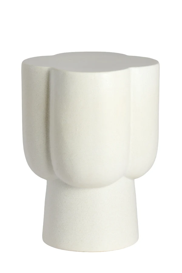 Side table 34,5x45 cm JUNTO ceramics matt cream