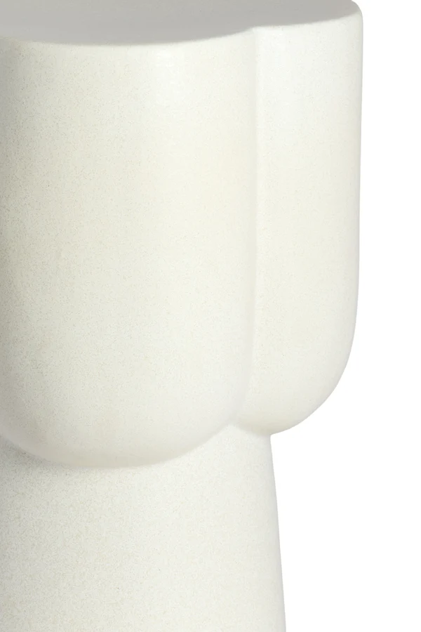 Side table 34,5x45 cm JUNTO ceramics matt cream