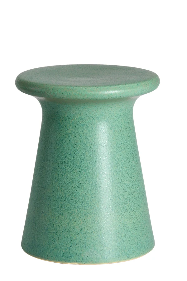 Side table 34,5x43 cm SENTO ceramics matt green