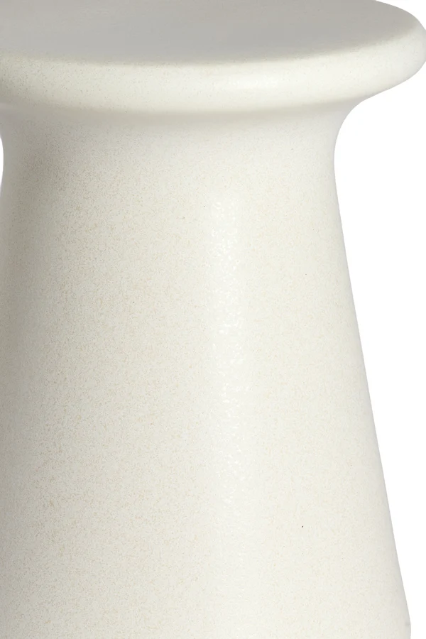 Side table 34,5x43 cm SENTO ceramics matt cream