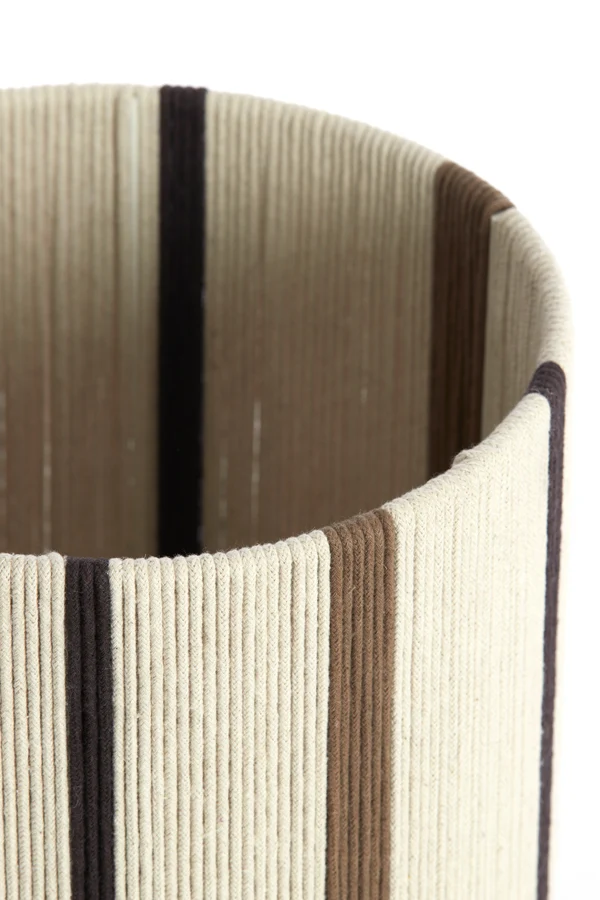 Shade cylinder 25-25-36 cm MEDAN cream+brown+dark brown