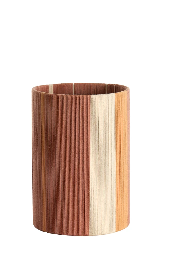Shade cylinder 25-25-36 cm MEDAN coral+terra+cream