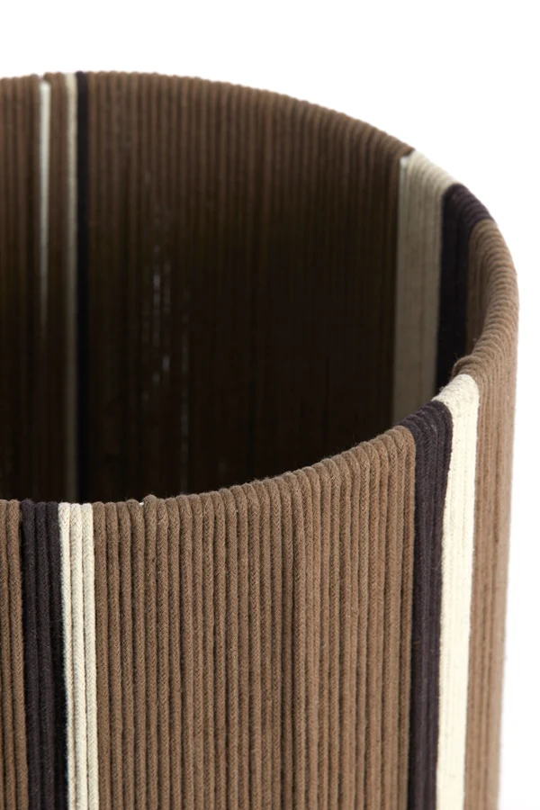 Shade cylinder 25-25-36 cm MEDAN brown+cream+dark brown