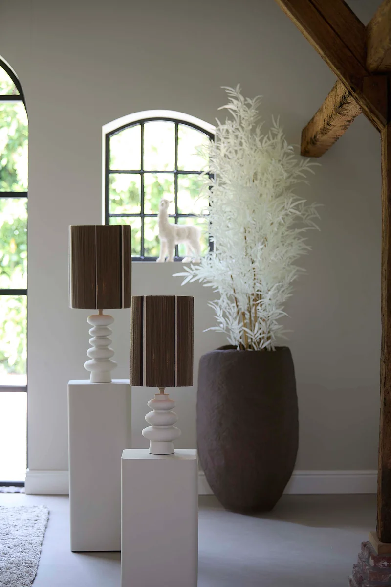 Shade cylinder 25-25-36 cm MEDAN brown+cream+dark brown