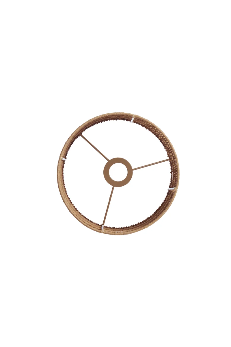Shade cylinder 25-25-30 cm LANZANO raffia natural