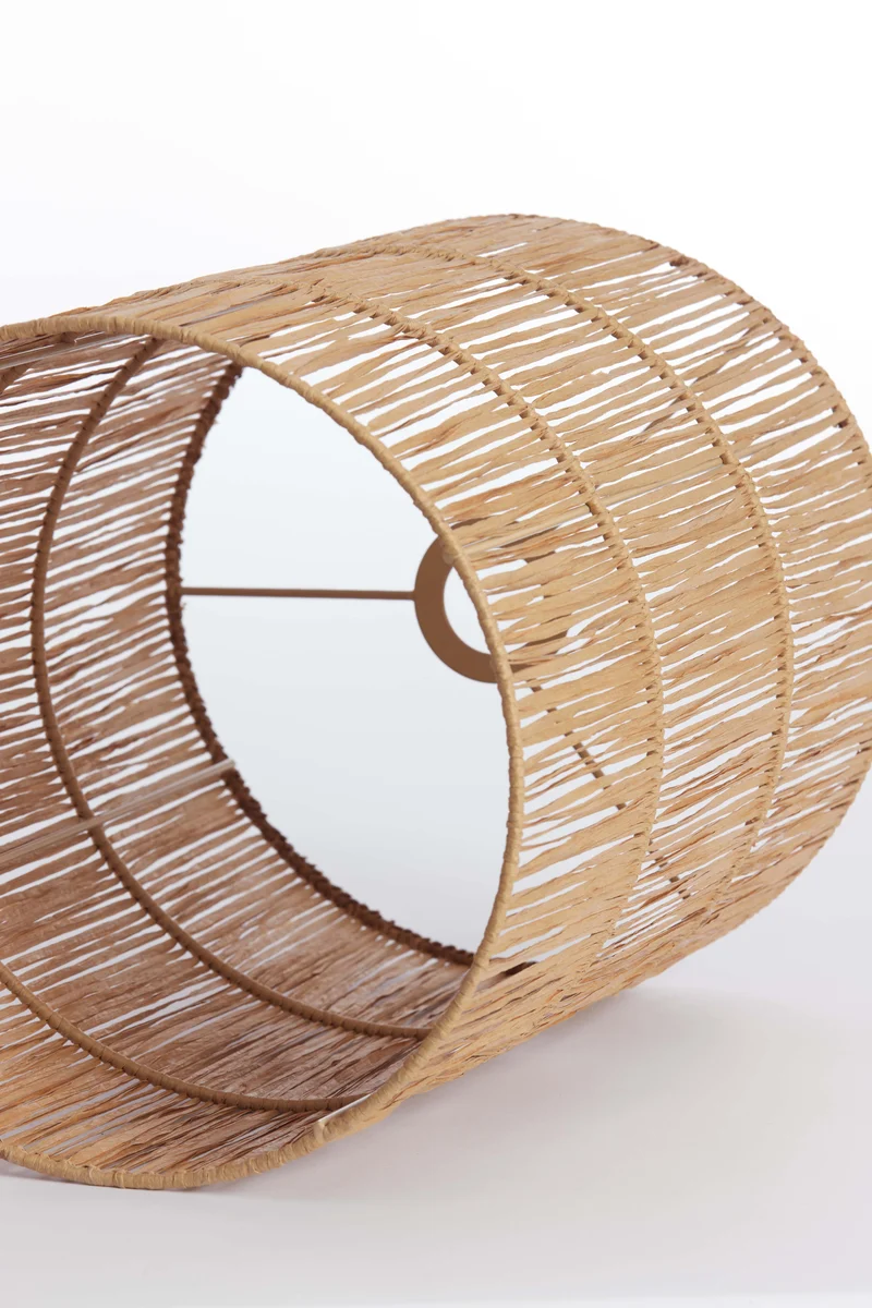 Shade cylinder 25-25-30 cm LANZANO raffia natural