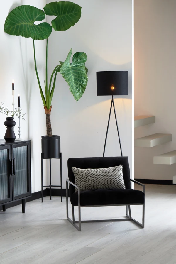 Shade cylinder 50-50-38 cm LIVIGNO black