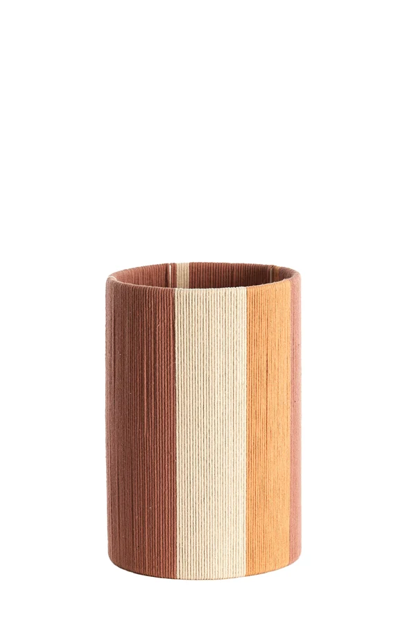 Shade cylinder 20-20-30 cm MEDAN coral+terra+cream