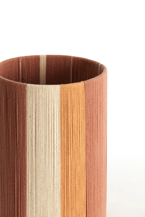 Shade cylinder 20-20-30 cm MEDAN coral+terra+cream
