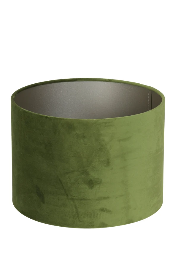 Shade cylinder 20-20-15 cm VELOURS olive green