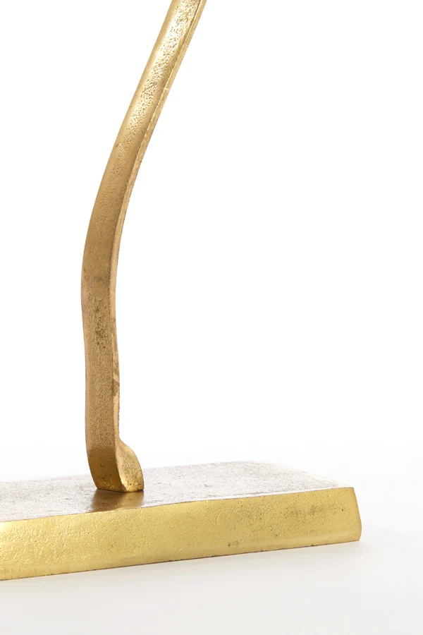 Ornament on base 28x8,5x45 cm PAPAVERU matt gold