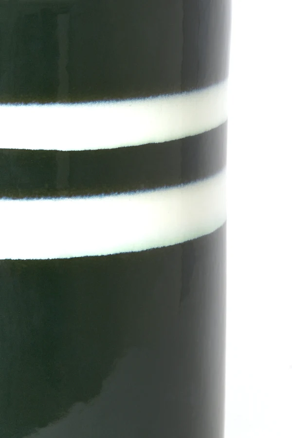 Side table 33x44 cm MOOCA ceramics dark green-white