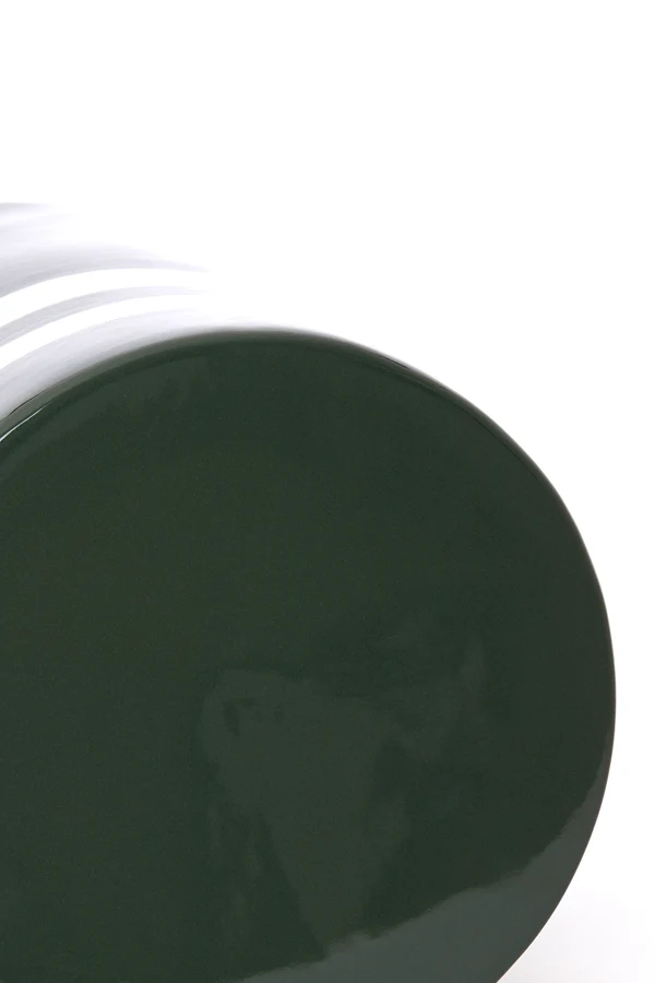 Side table 33x44 cm MOOCA ceramics dark green-white