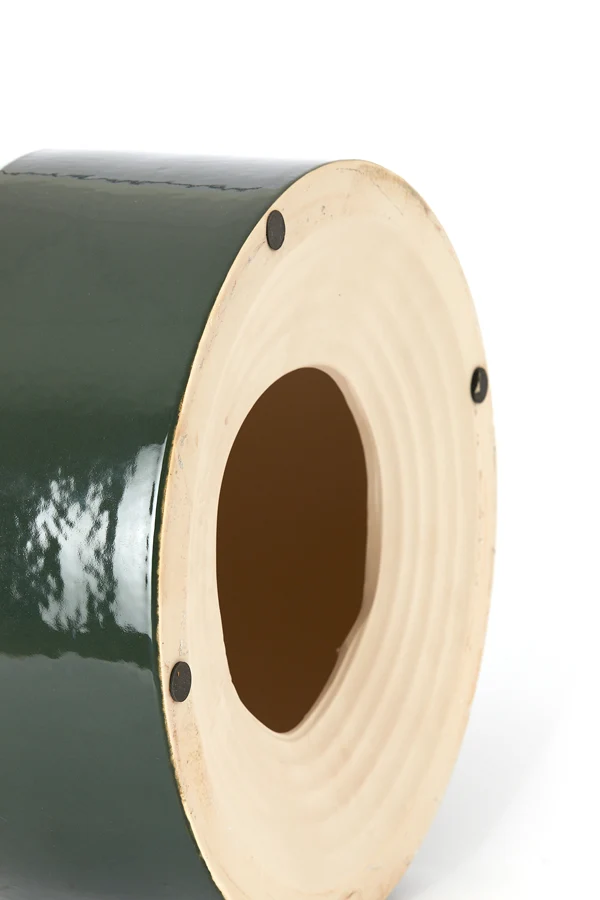 Side table 33x44 cm MOOCA ceramics dark green-white