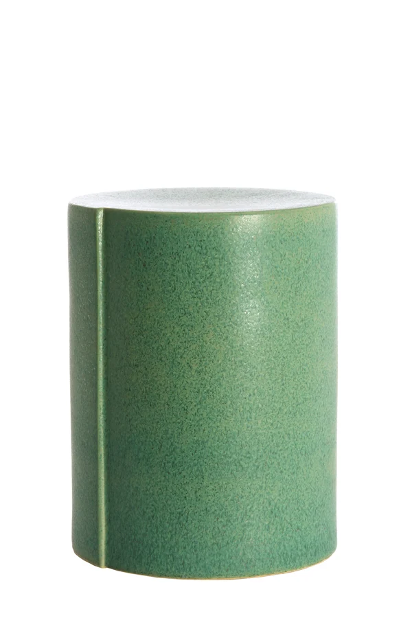 Side table 33x44 cm CHULILLA ceramics matt green