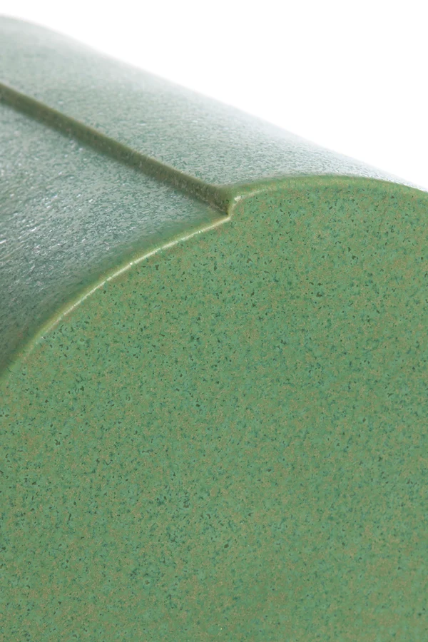 Side table 33x44 cm CHULILLA ceramics matt green