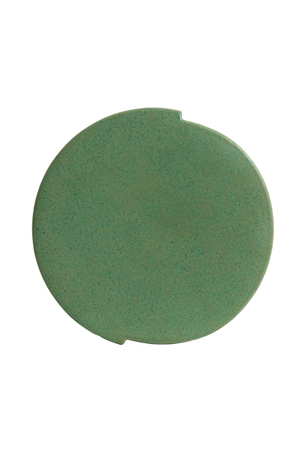 Side table 33x44 cm CHULILLA ceramics matt green