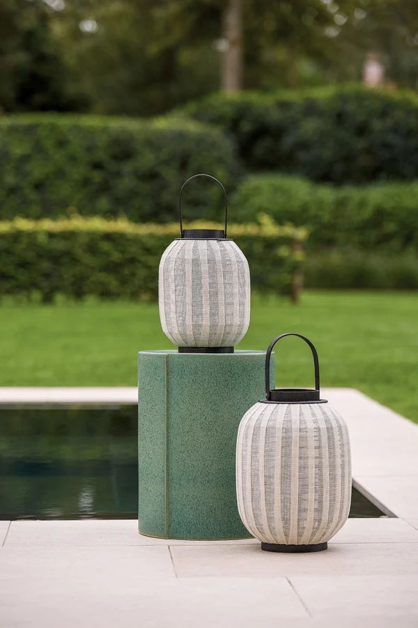 Side table 33x44 cm CHULILLA ceramics matt green