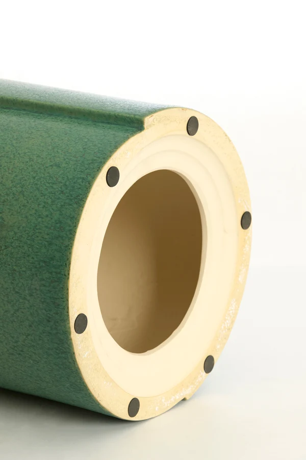 Side table 33x44 cm CHULILLA ceramics matt green