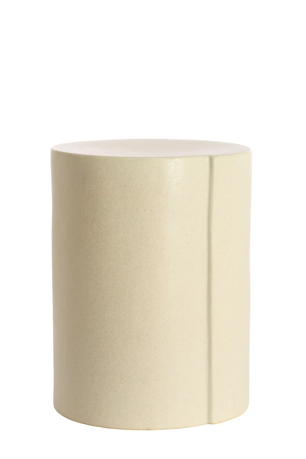Side table 33x44 cm CHULILLA ceramics matt cream