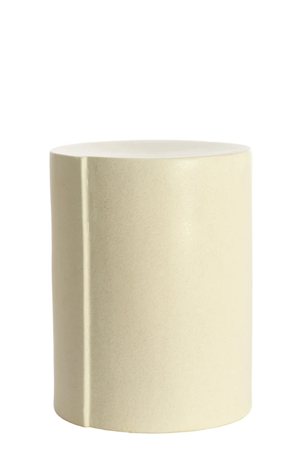 Side table 33x44 cm CHULILLA ceramics matt cream