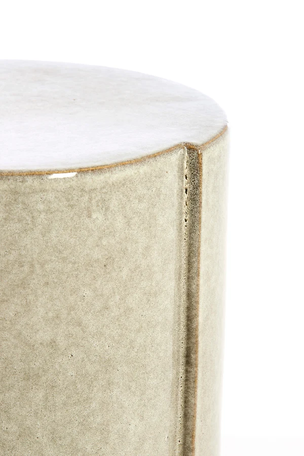 Side table 33x44 cm CHULILLA ceramics grey