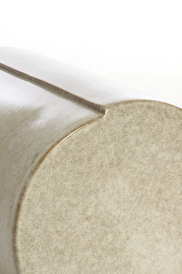 Side table 33x44 cm CHULILLA ceramics grey