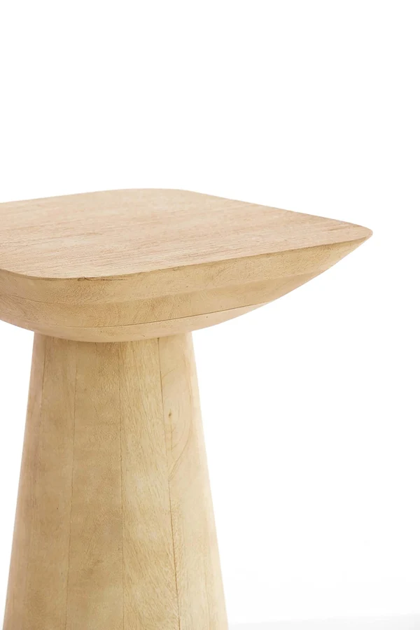 Side table 33x33x53 cm DEGO matt natural
