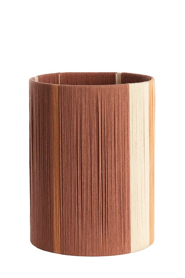 Shade cylinder 30-30-40 cm MEDAN coral+terra+cream