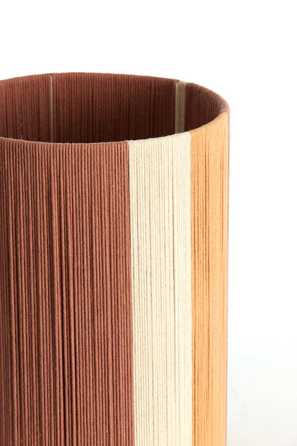 Shade cylinder 30-30-40 cm MEDAN coral+terra+cream
